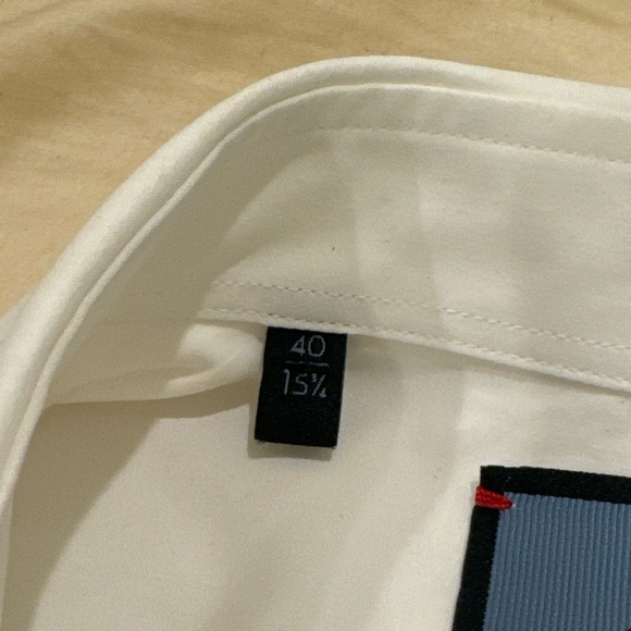 Gucci Mens White French Cuffs Dress Shirt - Picture 5 of 8